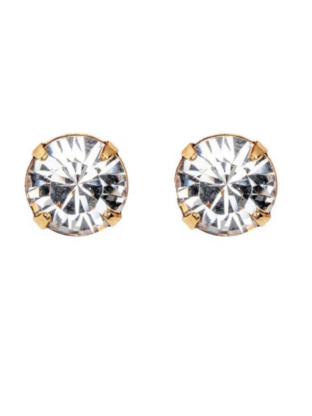 Epona Valley Swarovski Crystal Gold Stud Earrings